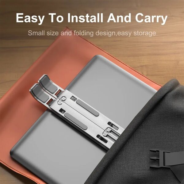 Suporte para Notebook Laptop em Pé Mesa Metal Alumínio Metálico - Imagem 6