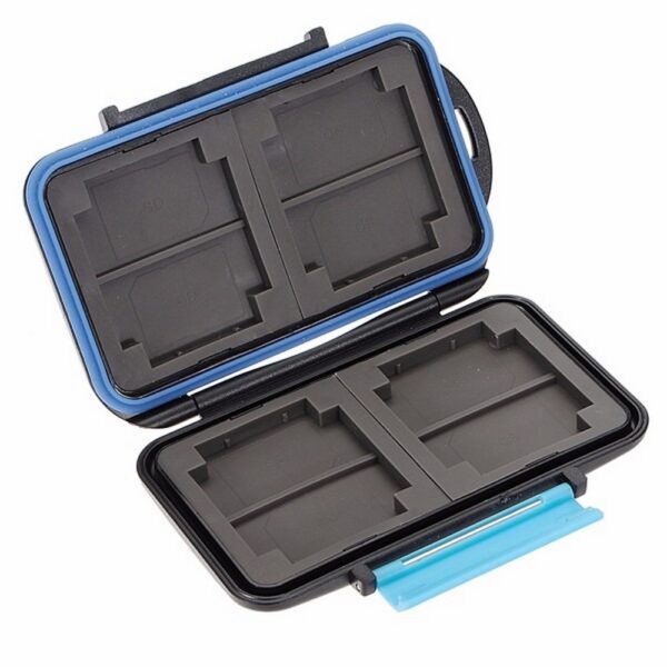Porta Cartão Cartões de Memória Case 12 em 1 (4CF + 8SD) à Prova D'água e Pancadas ABS - Imagem 3
