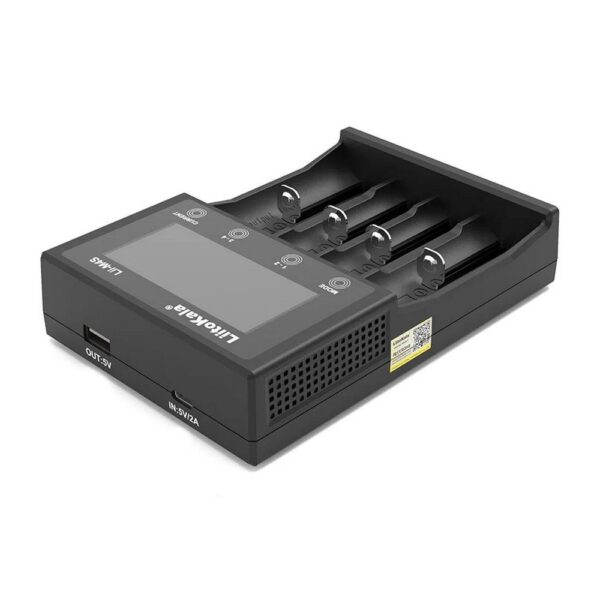 Carregador de Pilhas P/4 AA, AAA e Li-ion Liitokala Lii-M4S Inteligente Visor LCD Entrada USB - Imagem 5