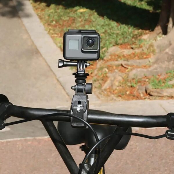 Garra Suporte Adaptador Prendedor Abraçadeira Rosca 1/4 P/ Tripés Guidão Bike Moto - Imagem 9