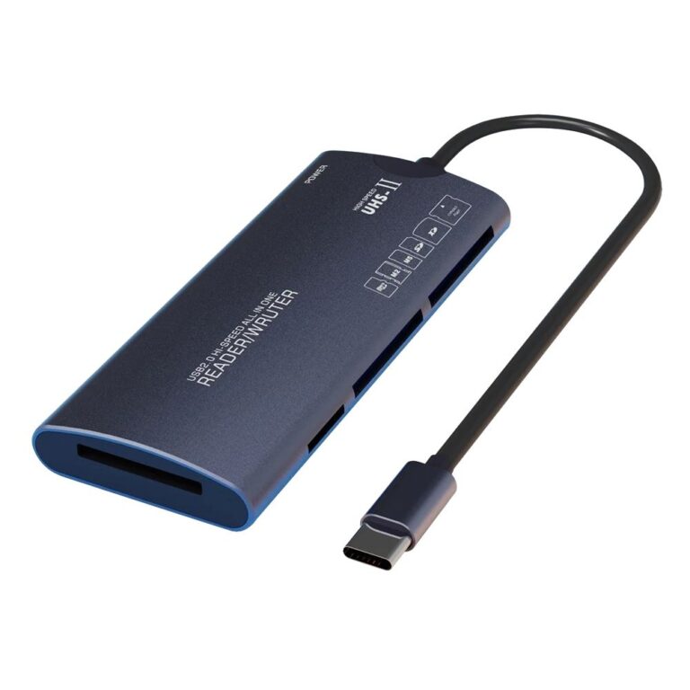 Leitor de Cartões 6 em 1 Micro SD (TF), SD (Grande), Compact Flash (CF) MS, XD e M2 USB 2.0