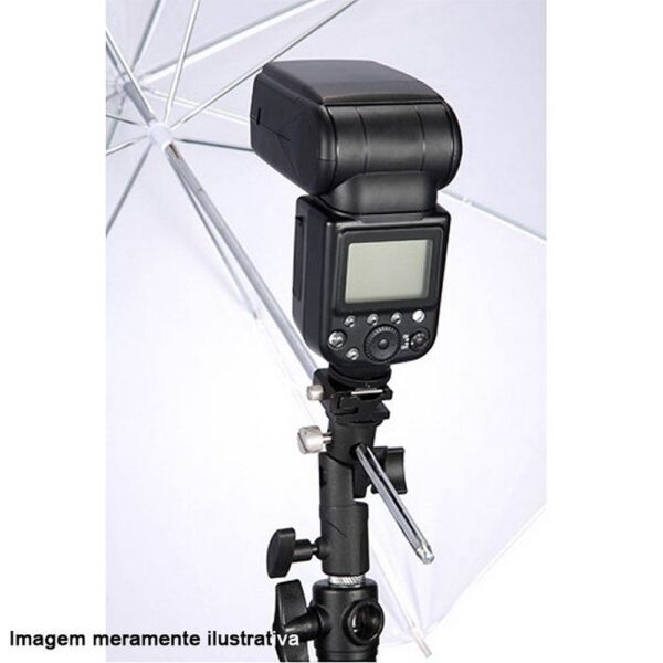 Suporte Articulado P/ Flash Em Tripés Sombrinha Softbox Metálico Metal Adaptador - Imagem 7