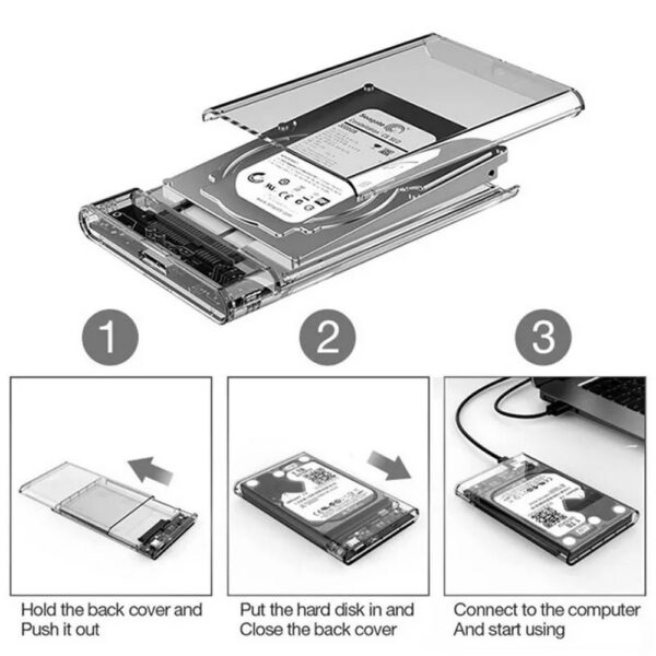 Case Gaveta P/ Montar HD Externo 2.5" Sata III USB 3.0 6Gbps - Imagem 7