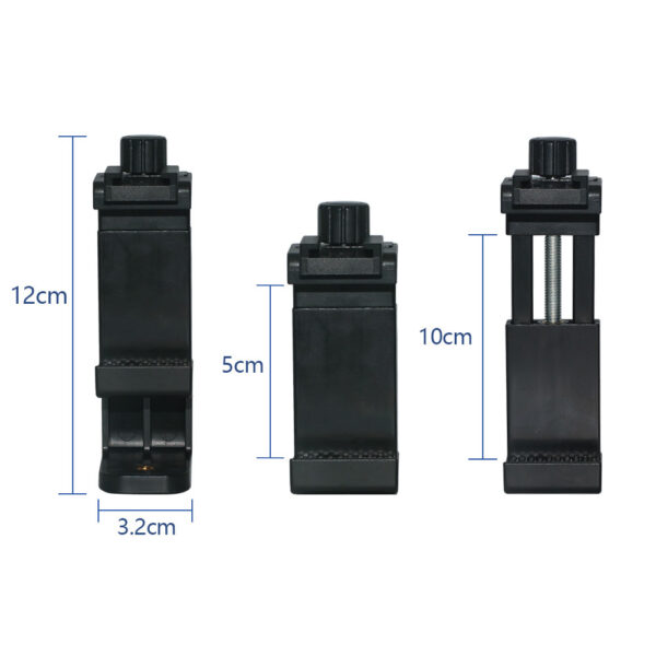 Suporte Garra Celular Vertical Horizontal Adaptador p/ Tripé Manual Com Sapata - Imagem 7