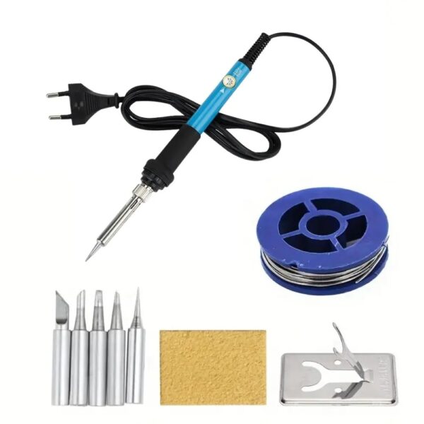 Kit Ferro Solda 60W 220V + Esponja Limpeza + Suporte + 5 Pontas - Imagem 7