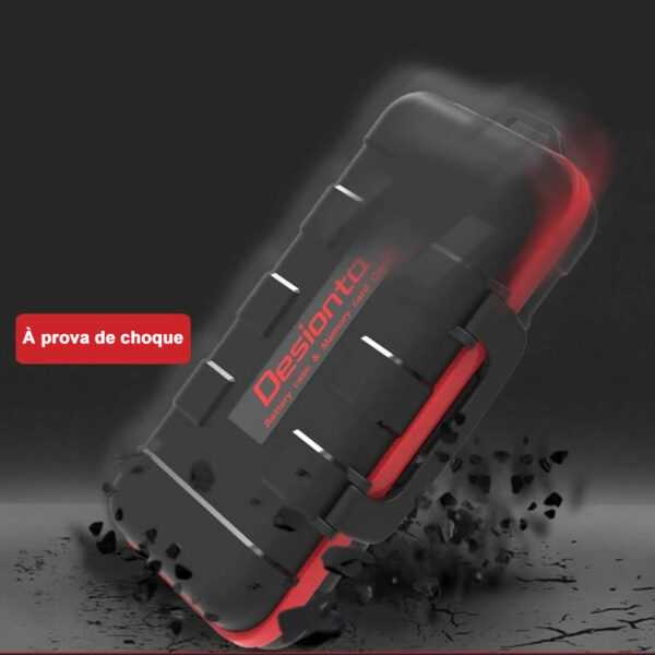 Porta Cartão Cartões de Memória Bateria, Pilha Case 3 em 1 Rígido Prova d'Água Poeira Fogo e Pancada - Imagem 7