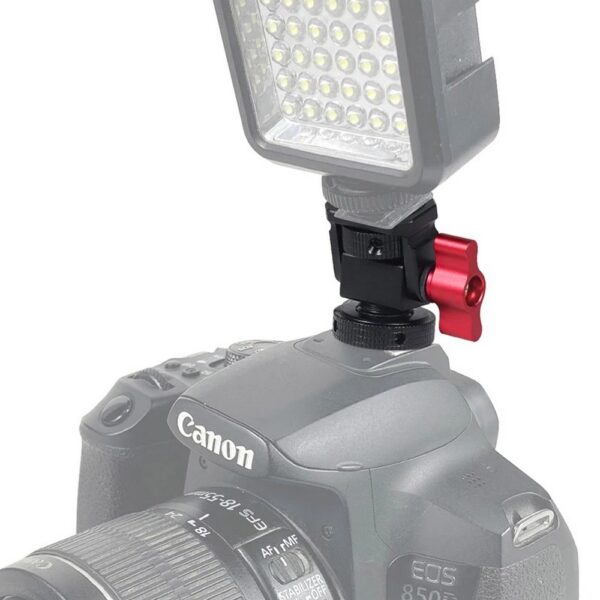 Mini Cabeca Articulada em Metal Metalica Suporte Led, Monitor, Celular, Microfone, Camera de Acao, etc - Imagem 2