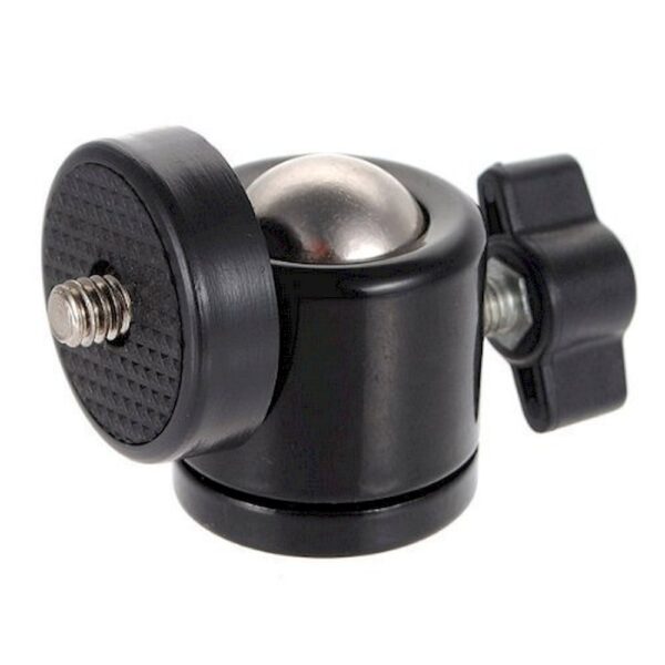 Kit c/ 3 Mini Ball Head Suporte Cabeça Tripé, Monopé, Ring Light, Celular, Led, Flash Etc Até 2KG - Imagem 4