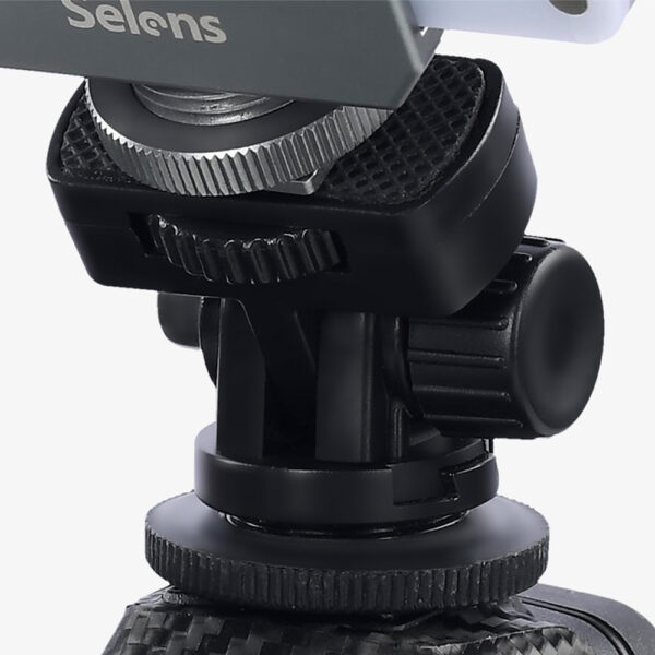 Mini Cabeça Articulada Suporte P/ Led, Celular, Microfone, Câmera de Ação, Monitor - Imagem 8
