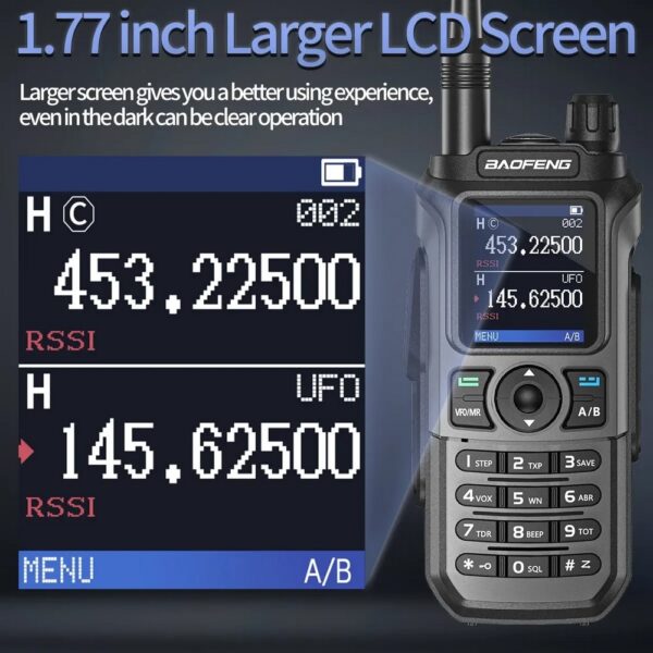 Radio Baofeng UV-21 PRO V2 999 Canais Longo Alcance Ate 10KM Visor LCD Multi-Frequência UHF VHF FM à Prova d'Água Carreg - Imagem 2