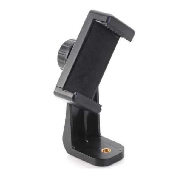 Suporte Garra Celular Giratório Gira na Vertical e Horizontal p/ Tripé Adaptador Mola