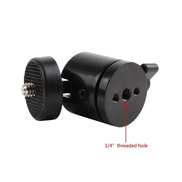 Mini Ball Head Suporte Cabeça Tripé, Monopé, Ring Light, Celular, Led, Flash Etc Até 2KG - Imagem 7