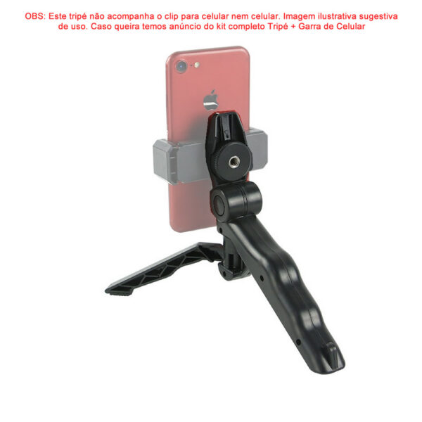 Mini Tripé P/ Celular Suporte Estabilizador de Mão Sem Cabeça - Imagem 2