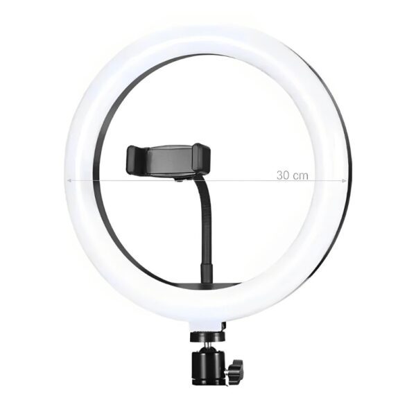 Iluminador Ring Light 12" 30cm Oberon OR-PL300 + Ball Head + Suporte Celular - Imagem 3