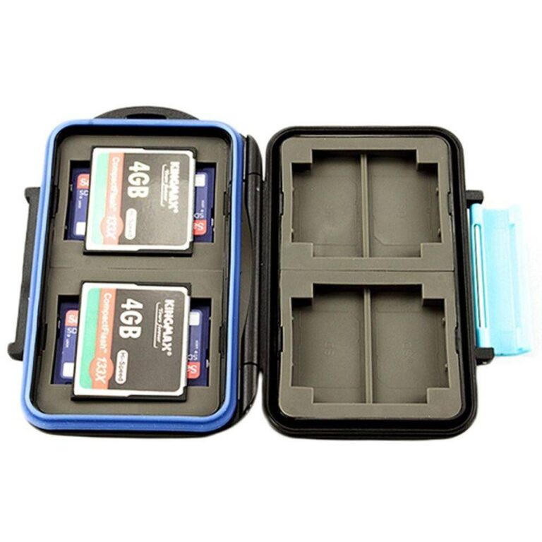 Porta Cartão Cartões de Memória Case 12 em 1 (4CF + 8SD) à Prova D'água e Pancadas ABS