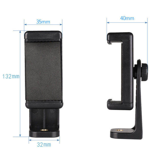 Suporte Garra Celular Giratório Gira na Vertical e Horizontal p/ Tripé Adaptador Mola - Imagem 5