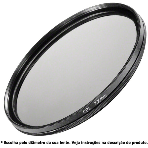 Filtro CPL Polarizador P/ Lente Objetiva Câmera Polarizante - Imagem 4