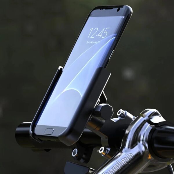 Suporte Celular Alumínio Guidão de Moto e Bicicleta Bike 100% Metálico Metal - Imagem 5