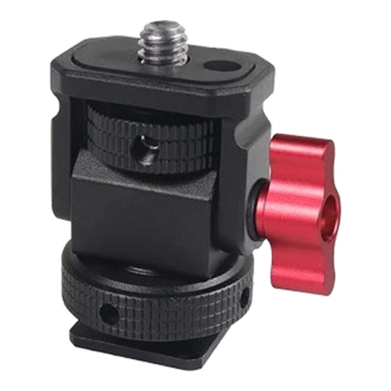 Mini Cabeca Articulada em Metal Metalica Suporte Led, Monitor, Celular, Microfone, Camera de Acao, etc