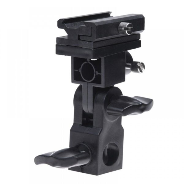 Suporte Articulado P/ Flash Em Tripés Sombrinha Softbox Plástico Adaptador