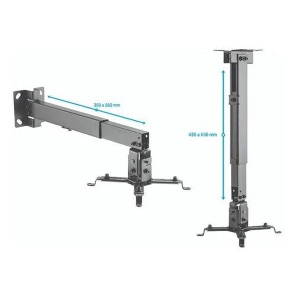 Suporte metal p/ projetor multimidia teto ou parede metal c/ regulagem SPX-PJ4365T - Imagem 4