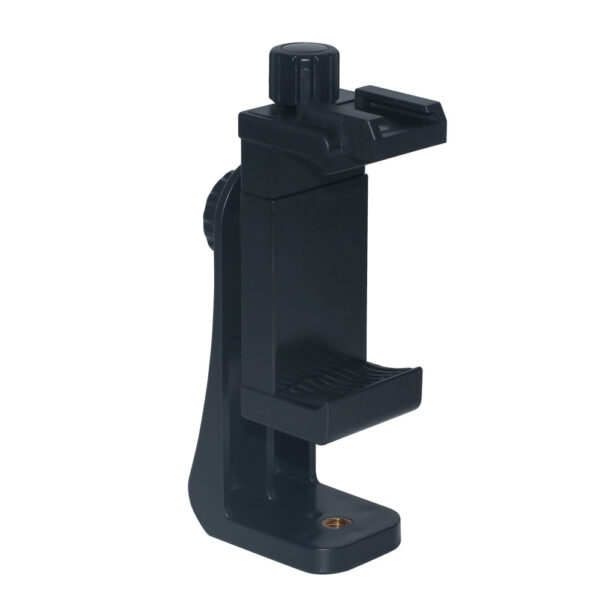 Suporte Garra Celular Vertical Horizontal Adaptador p/ Tripé Manual Com Sapata - Imagem 2