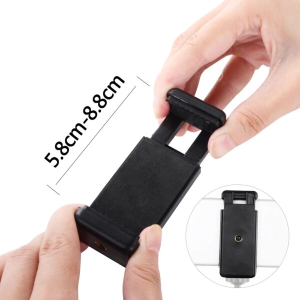 Suporte ou Garra Prendedor Celular Para Tripé Adaptador Clipe Mola V2 - Imagem 3