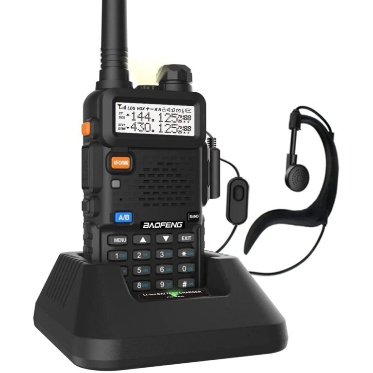 Rádio Comunicador Tomate MRA-001T Walkie Talkie UHF VHF e FM C/ Visor LCD