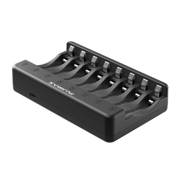 Carregador de Pilhas P/8 AA e AAA Pujimax PJ-N805Z Indicador em LED Entrada USB-C - Imagem 4