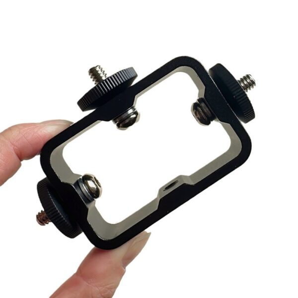 Suporte Adaptador Triplo 3X Macho 1X Fêmea 1/4" Em Metal Tri-Mount 3 Cabeças P/ Led, Microfone, Celular, Câmeras De Ação - Imagem 3