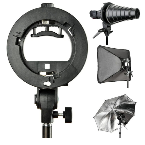 Suporte para Flash Speedlite em Tripés de Iluminação Softbox Sombrinha e Bowens Fotoparts - Imagem 9