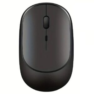 Mouse Sem Fio Recarregável Bluetooth + 2.4G USB Silencioso Preto Wireless