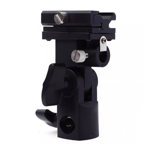 Suporte Articulado P/ Flash Em Tripés Sombrinha Softbox Plástico Adaptador - Imagem 6