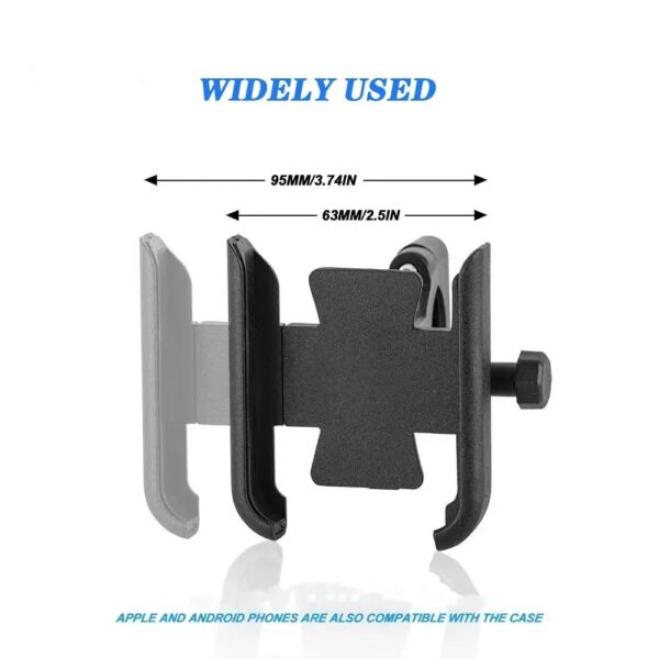 Suporte Celular Alumínio Guidão de Moto e Bicicleta Bike 100% Metálico Metal - Imagem 9