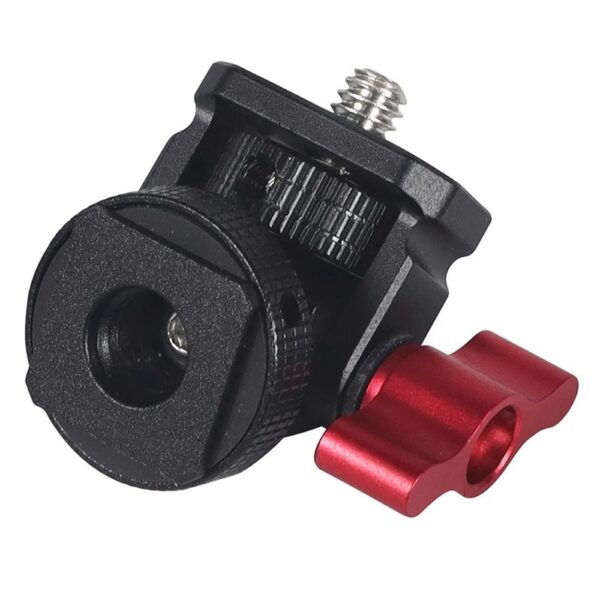 Mini Cabeca Articulada em Metal Metalica Suporte Led, Monitor, Celular, Microfone, Camera de Acao, etc - Imagem 5