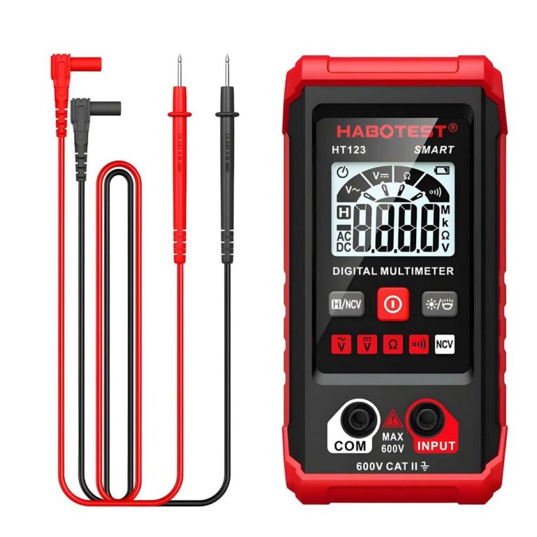 Multímetro Digital Inteligente Habotest HT123 AC DC NCV OHM Automático