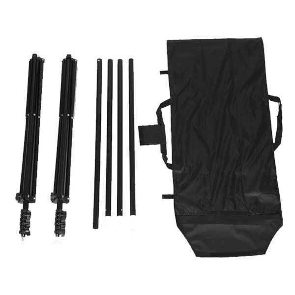 Kit Suporte Fundo Infinito Fotografia Estúdio Fotográfico + 2 Tecidos MLF-023 - Imagem 4